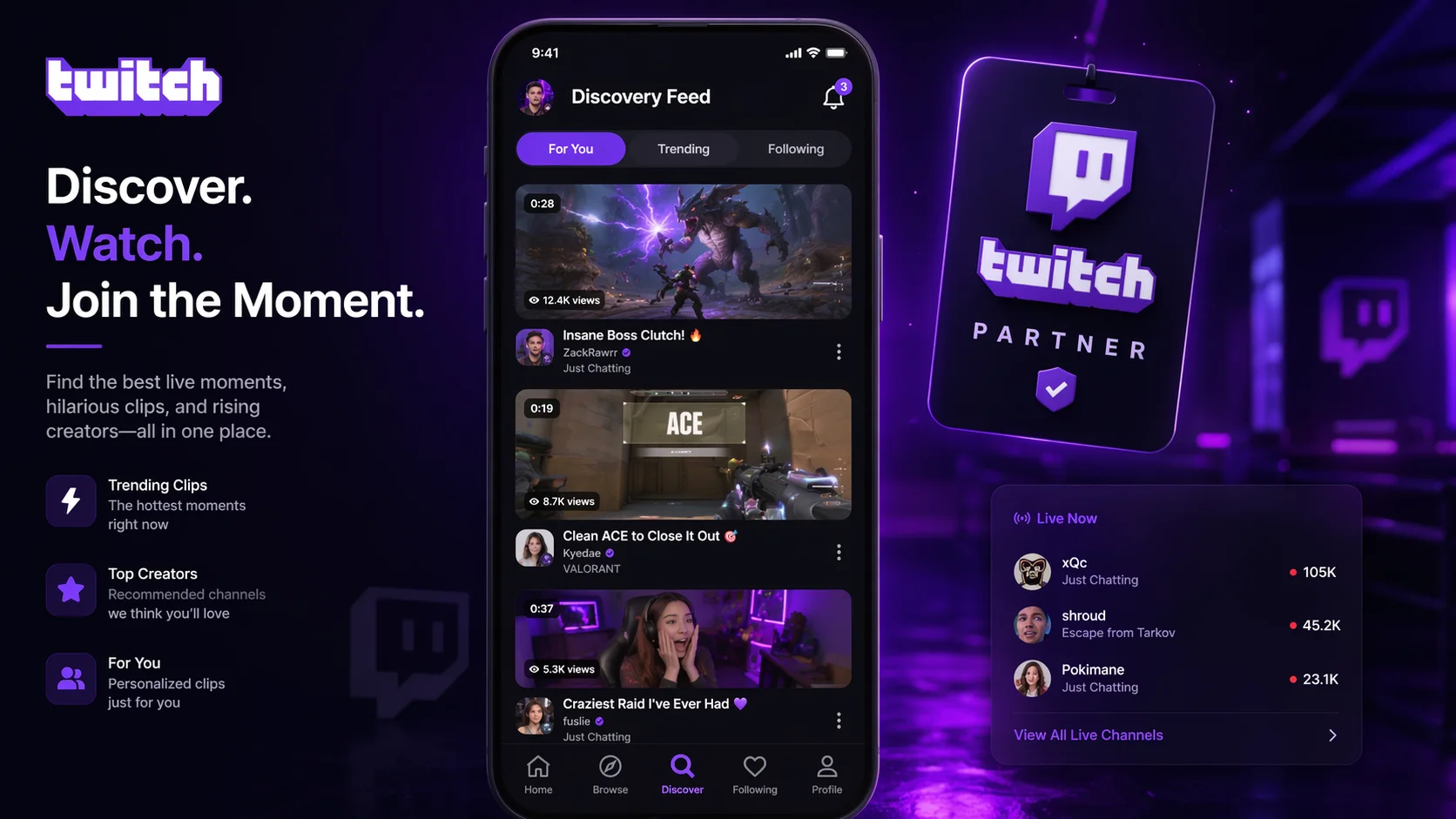 Twitch's Discovery Feed pushes short clips to new viewers. Here's how it works in 2026 and how to use clips to get discovered and reach Partner faster.